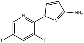 1-(3,5-Difluoropyridin-2-yl)-1H-pyrazol-3-amine Structure