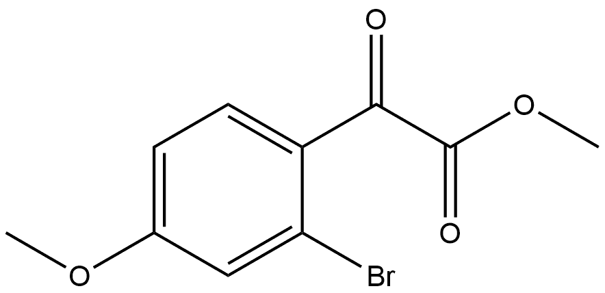 Methyl 2-bromo-4-methoxy-α-oxobenzeneacetate Structure