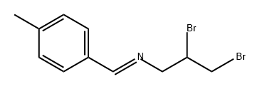 1-Propanamine, 2,3-dibromo-N-[(4-methylphenyl)methylene]-, (E)- (9CI) Structure