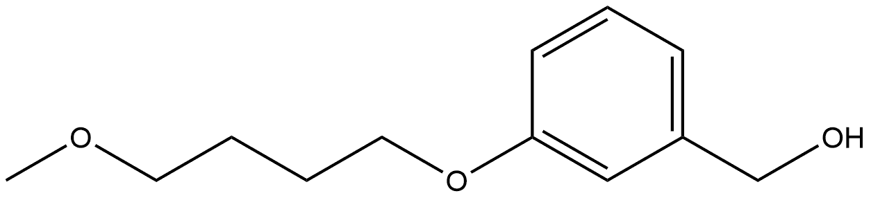 3-(4-Methoxybutoxy)benzenemethanol Structure