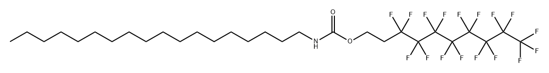 Carbamic acid, octadecyl-, 3,3,4,4,5,5,6,6,7,7,8,8,9,9,10,10,10-heptadecafluorodecyl ester (9CI) Structure