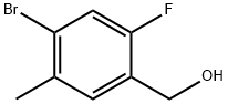 Benzenemethanol, 4-bromo-2-fluoro-5-methyl- 구조식 이미지