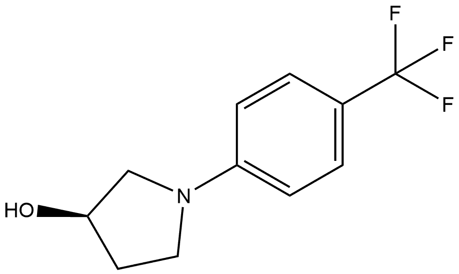 (3R)-1-[4-(Trifluoromethyl)phenyl]-3-pyrrolidinol Structure