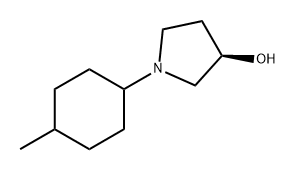 3-Pyrrolidinol, 1-(4-methylcyclohexyl)-, (3R)- Structure