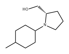 2-Pyrrolidinemethanol, 1-(4-methylcyclohexyl)-, (2S)- Structure