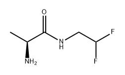 Propanamide, 2-amino-N-(2,2-difluoroethyl)-, (2S)- Structure