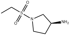 3-Pyrrolidinamine, 1-(ethylsulfonyl)-, (3S)- Structure