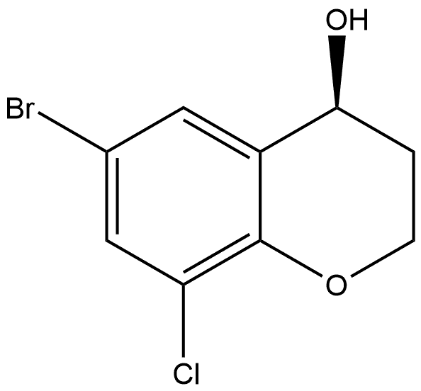 (4S)-6-bromo-8-chloro-chroman-4-ol Structure