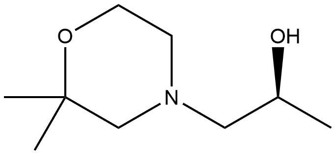 4-Morpholineethanol,α,2,2-trimethyl-,(αS)- Structure