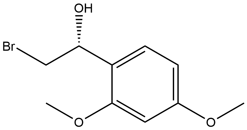 (R)-2-Bromo-1-(2,4-dimethoxyphenyl)ethanol Structure