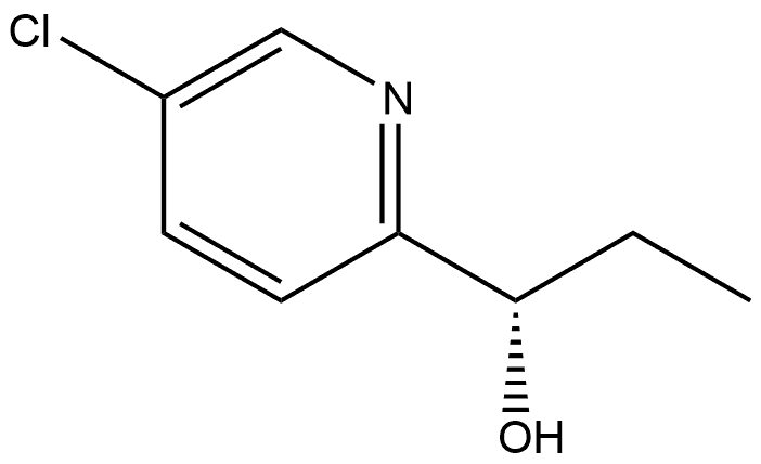 2-Pyridinemethanol, 5-chloro-α-ethyl-, (αS)- Structure