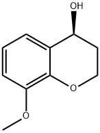 2H-1-Benzopyran-4-ol, 3,4-dihydro-8-methoxy-, (4S)- 구조식 이미지