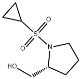 [(2R)-1-(Cyclopropanesulfonyl)pyrrolidin-2-yl]methanol Structure