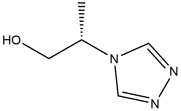 4H-1,2,4-Triazole-4-ethanol, β-methyl-, (βS)- 구조식 이미지