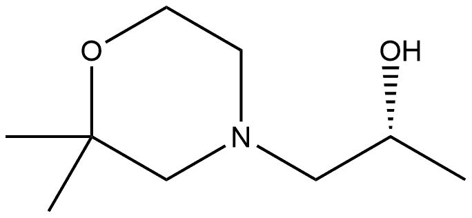 4-Morpholineethanol,α,2,2-trimethyl-,(αR)- Structure