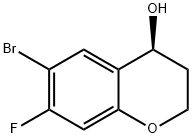 2H-1-Benzopyran-4-ol, 6-bromo-7-fluoro-3,4-dihydro-, (4S)- Structure