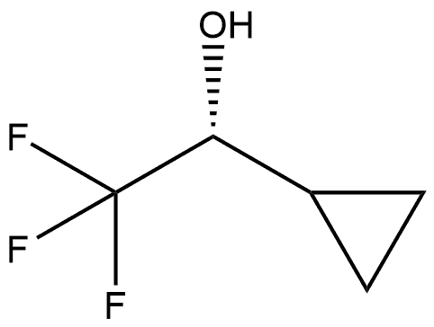 (1R)-1-Cyclopropyl-2,2,2-trifluoroethan-1-ol Structure