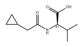 (2-Cyclopropylacetyl)-d-valine Structure