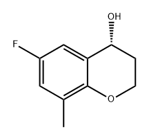 2H-1-Benzopyran-4-ol, 6-fluoro-3,4-dihydro-8-methyl-, (4R)- 구조식 이미지