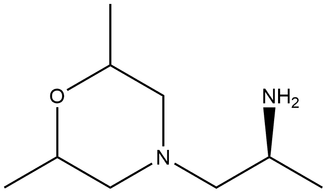 4-Morpholineethanamine,α,2,6-trimethyl-,(αS)- Structure
