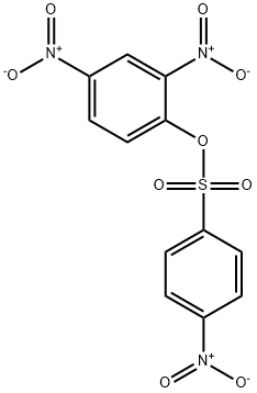 Benzenesulfonic acid, 4-nitro-, 2,4-dinitrophenyl ester Structure