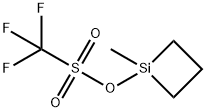 Methanesulfonic acid, 1,1,1-trifluoro-, 1-methylsilacyclobut-1-yl ester Structure