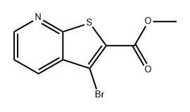 Thieno[2,3-b]pyridine-2-carboxylic acid, 3-bromo-, methyl ester Structure