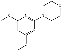 Morpholine, 4-(4,6-dimethoxy-2-pyrimidinyl)- 구조식 이미지