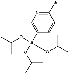 Pyridine, 2-bromo-5-[tris(1-methylethoxy)silyl]- Structure