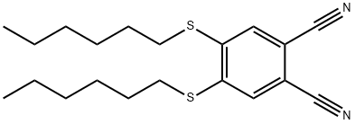 1,2-Benzenedicarbonitrile, 4,5-bis(hexylthio)- 구조식 이미지