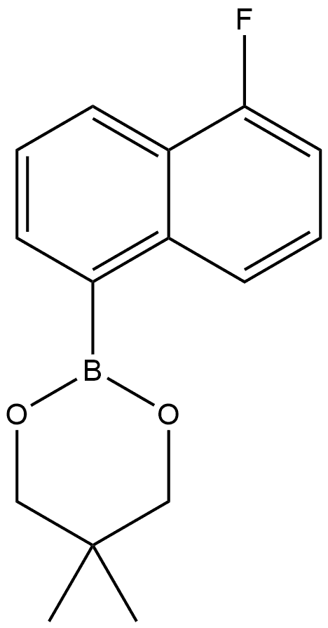 2-(5-Fluoro-1-naphthalenyl)-5,5-dimethyl-1,3,2-dioxaborinane Structure