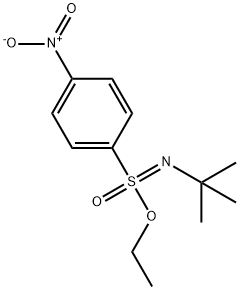 Benzenesulfonimidic acid, N-(1,1-dimethylethyl)-4-nitro-, ethyl ester 구조식 이미지
