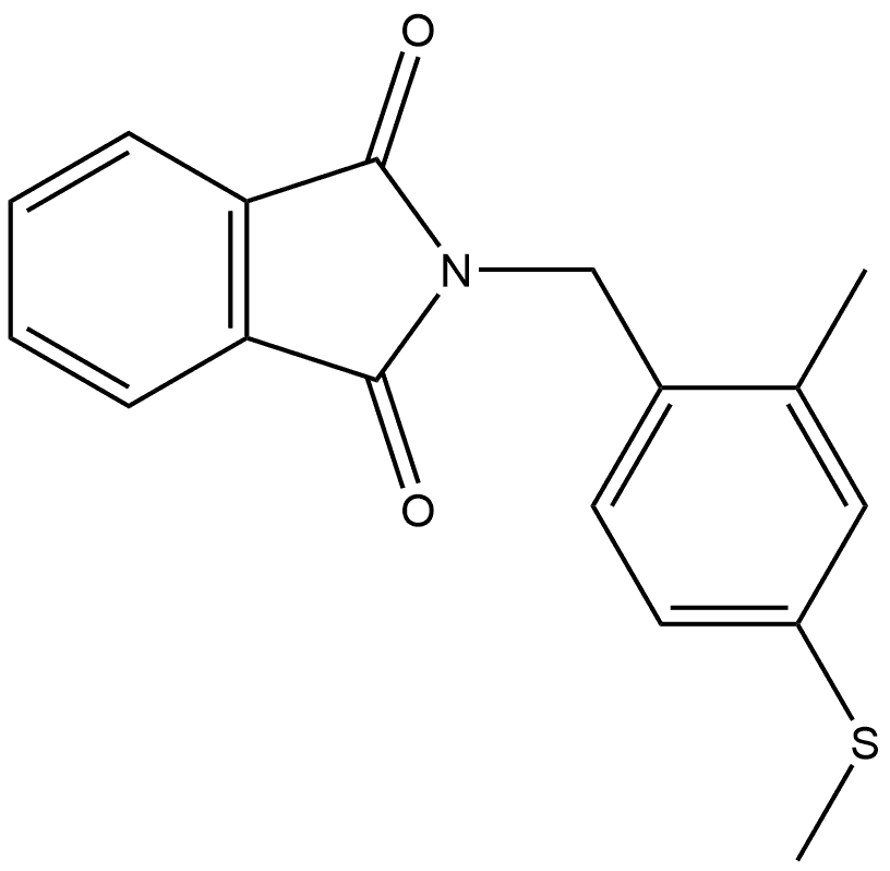2-[[2-Methyl-4-(methylthio)phenyl]methyl]-1H-isoindole-1,3(2H)-dione Structure