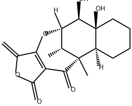 5,11-Methanofuro[3,4-d][3]benzoxonin-1,12(3H,5H)-dione, 6,6a,7,8,9,10,10a,11-octahydro-6,6a-dihydroxy-11,13-dimethyl-3-methylene-, (5S,6R,6aS,10aS,11R,13S)- 구조식 이미지