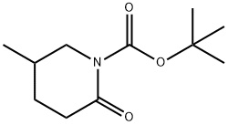 1-Piperidinecarboxylic acid, 5-methyl-2-oxo-, 1,1-dimethylethyl ester Structure