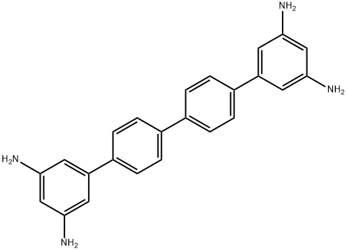 [1,?1':4',?1'':4'',?1'''-?Quaterphenyl]?-?3,?3''',?5,?5'''-?tetramine 구조식 이미지