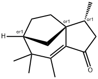 1H-3a,6-Methanoazulen-1-one, 2,3,4,5,6,7-hexahydro-3,7,7,8-tetramethyl-, (3R,3aS,6R)-rel- Structure