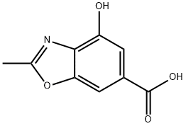 4-hydroxy-2-methyl-1,3-benzoxazole-6-carboxylic
acid Structure