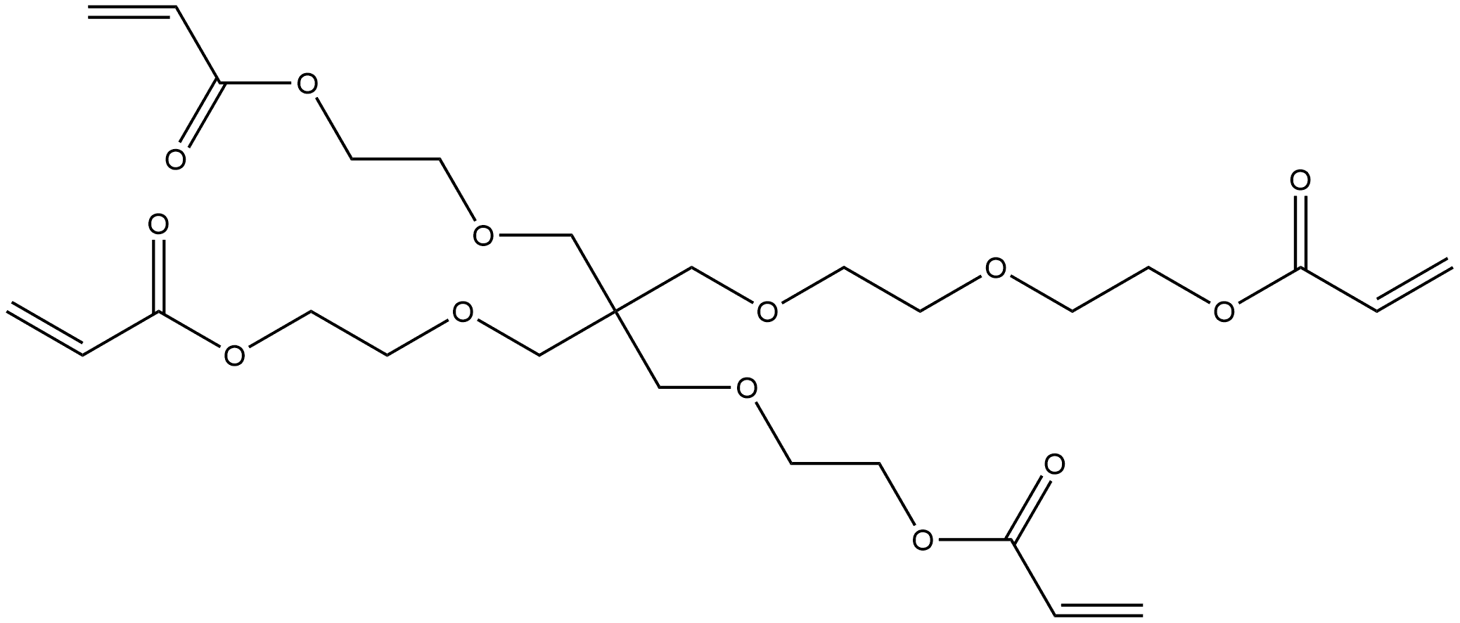 PP50-A-tetra-acrylate Structure