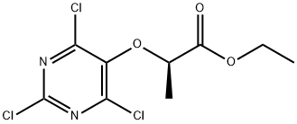 Ethyl (2R)-2-[(2,4,6-trichloro-5-pyrimidinyl)oxy]propanoate Structure