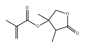 2-Propenoic acid, 2-methyl-, tetrahydro-3,4-dimethyl-5-oxo-3-furanyl ester Structure