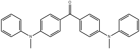 Methanone, bis[4-(methylphenylamino)phenyl]- Structure