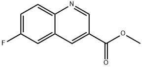 3-Quinolinecarboxylic acid, 6-fluoro-, methyl ester Structure