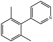 Pyridine, 3-(2,6-dimethylphenyl)- Structure