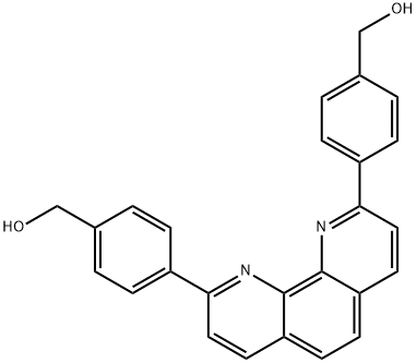 Benzenemethanol, 4,4'-(1,10-phenanthroline-2,9-diyl)bis- Structure