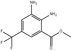 Benzoic acid, 2,3-diamino-5-(trifluoromethyl)-, methyl ester Structure