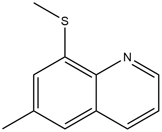 6-Methyl-8-(methylthio)quinoline Structure