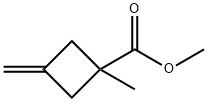 Cyclobutanecarboxylic acid, 1-methyl-3-methylene-, methyl ester 구조식 이미지