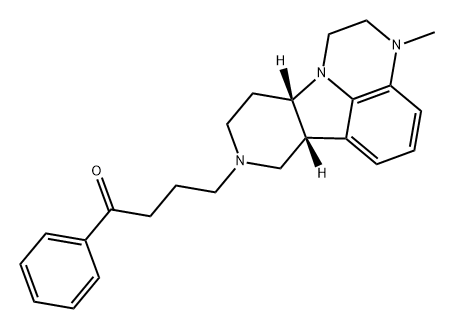 1-Butanone, 4-[(6bR,10aS)-2,3,6b,9,10,10a-hexahydro-3-methyl-1H-pyrido[3',4':4,5]pyrrolo[1,2,3-de]quinoxalin-8(7H)-yl]-1-phenyl- Structure