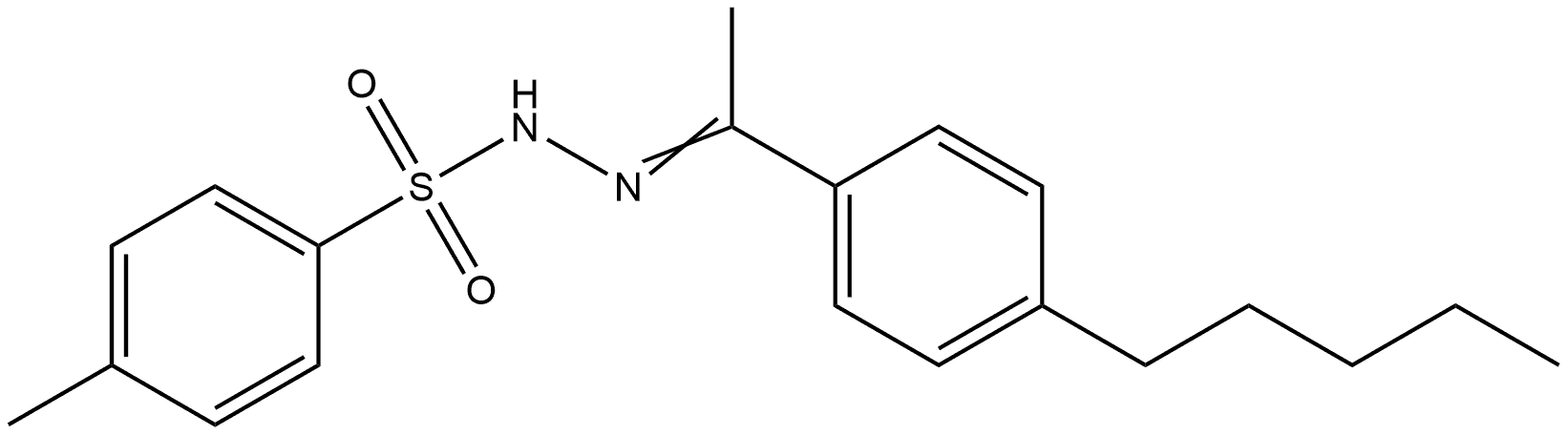 4-Methylbenzenesulfonic acid 2-[1-(4-pentylphenyl)ethylidene]hydrazide Structure